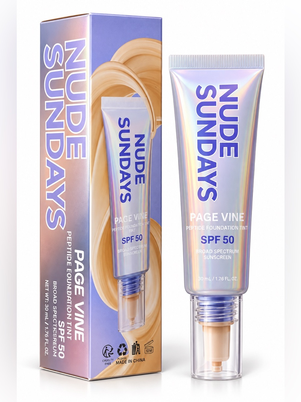 Nude Sundays Peptide Foundation Tint